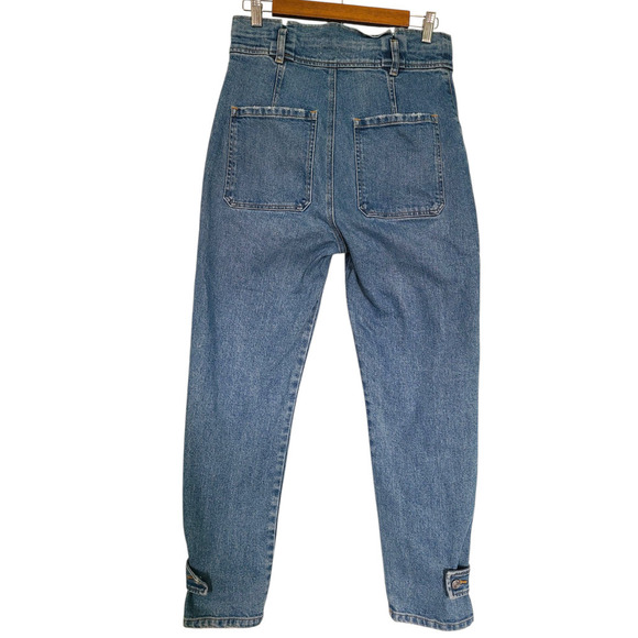 A.L.C Luke High Waist Straight Leg Denim Pants Size 6 - Picture 9 of 11